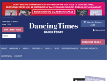 Tablet Screenshot of dancing-times.co.uk